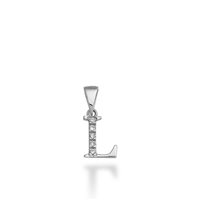Anhänger Mikiko Dame in Weißgold Diamante 0.03 Ct MCHARMDILO4 - MCHARMDILO4